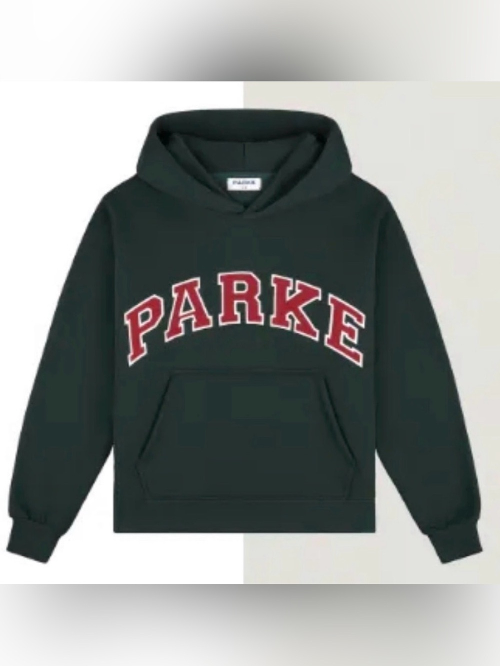 Parke Hoodie Forest w Maroon Letters Size Small - Like New
